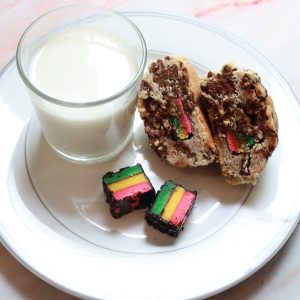 Chocolate Chip Stuff Italian Rainbow Cookie